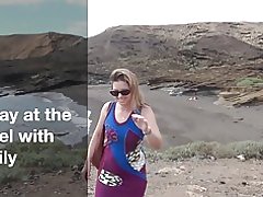 Gerçek amatör ev kadını ve MILF ile Otel'de güne